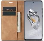 ProGuard - OnePlus 12 Wallet Hoesje Vintage Leder Beige, Telecommunicatie, Mobiele telefoons | Hoesjes en Frontjes | Overige merken