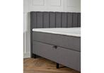 Boxspring met opbergruimte Lausanne 140 200 Antraciet, Huis en Inrichting, Slaapkamer | Boxsprings, Verzenden, Nieuw, 140 cm, Twijfelaar