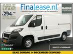 Peugeot Boxer 330 2.2 HDI L2H1 Airco 2xSchuifd Cruise €298pm, Wit, Nieuw, Lease, Peugeot