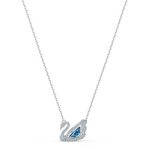 Elegante Zilverkleurige Swarovski Dames Ketting, Sieraden, Tassen en Uiterlijk, Kettingen, Ophalen of Verzenden