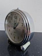 Wekker - Bayard - Art Deco metaal, chroom, glas, messing -