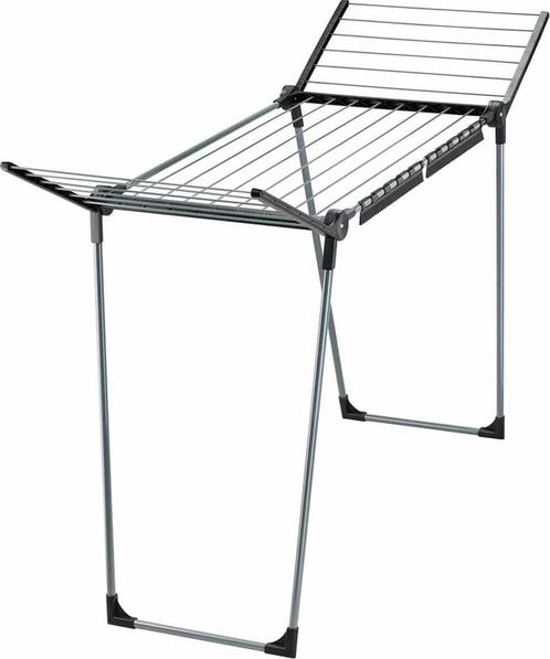 Leifheit droogrek Pegasus - 150 solid slim - black -, Tuin en Terras, Droogmolens en Wasrekken, Zo goed als nieuw, Ophalen of Verzenden