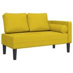 Gele Fluweel Chaise Longue - Koopje! - Tweedekansje, Eenpersoons, Minder dan 75 cm, Nieuw, Ophalen of Verzenden