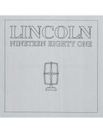 1981 LINCOLN TOWN CAR BROCHURE ENGELS (USA), Nieuw, Author