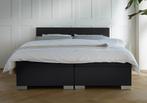 ACTIE! Boxspring Andorra 140 200 Zwart, Verzenden, Zwart, Nieuw, 140 cm