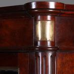 Louis Seize boekenkast in mahonie ca 1800 ronde hoeken goud, Antiek en Kunst, Ophalen of Verzenden