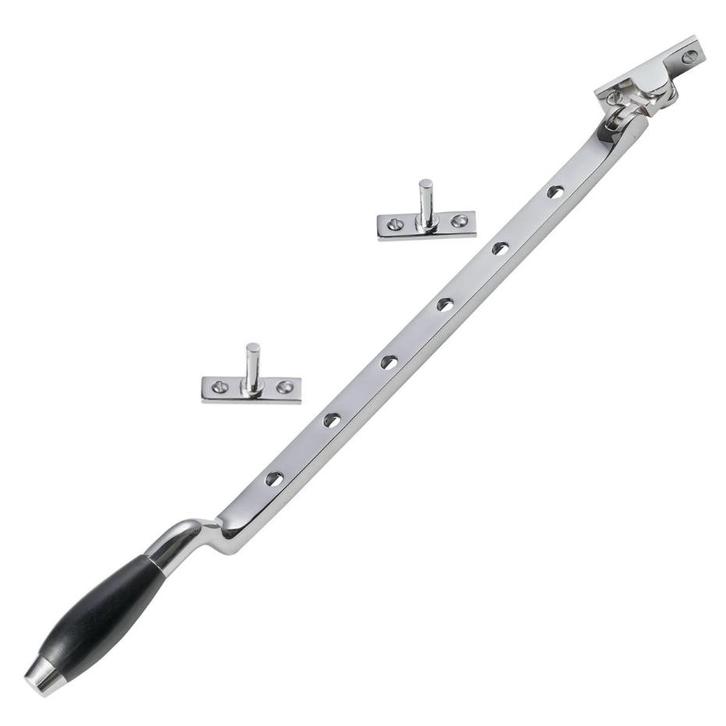 Raamuitzetter Klassiek in glanzend nikkel - voor ventilat..., Doe-het-zelf en Verbouw, Hang- en Sluitwerk, Overige typen, Nieuw