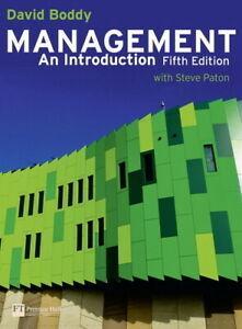 Management: an introduction by David Boddy (Mixed media, Boeken, Economie, Management en Marketing, Gelezen, Verzenden
