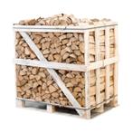 Halve pallet ovengedroogd gekloofd berken haardhout 25cm, Tuin en Terras, Haardhout, Minder dan 3 m³, Ophalen of Verzenden, Blokken