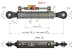 Hydraulische Topstang Cat. 1 (460 - 670 mm) met, Ophalen of Verzenden, Nieuw, Overige merken
