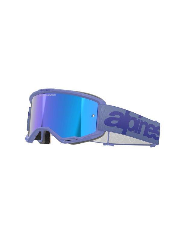 Alpinestars Goggle Vision 5 WORDMARK PURPLE Mirror BLUE, Motoren, Kleding | Motorkleding, Verzenden