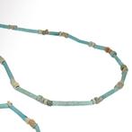 Oud-Egyptisch Faience Kralen ketting (Zonder Minimumprijs)