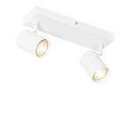 Moderne plafondlamp wit 2-lichts verstelbaar rechthoekig -, Nieuw, Overige materialen, Modern