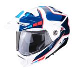 Scorpion ADX-2 Camino Pearl Wit-Blauw-Rood Adventure Helm, Motoren, Kleding | Motorhelmen, XS, Nieuw met kaartje, Overige merken