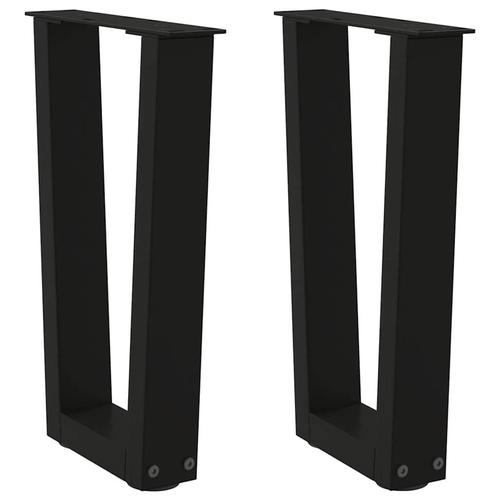 vidaXL Eettafelpoten 2 st V-vormig 28x(42-43,3) cm staal, Huis en Inrichting, Tafelonderdelen, Nieuw, Verzenden