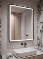 Badkamerspiegel Ankara - 70 x 90 cm - LED - Verwarming, Huis en Inrichting, Badkamer | Badkamermeubels, Verzenden, Nieuw, Overige typen