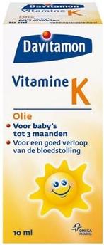 DAVITAMON VITAMINE K OLIE VOOR BABY'S TOT 3 MAANDEN FLACON.., Verzenden, Nieuw