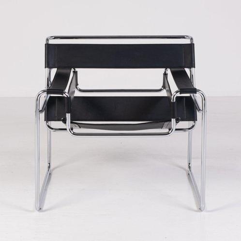 Gavina - Marcel Breuer - Stoel - Wassily Stoel - Leder,, Antiek en Kunst, Kunst | Designobjecten