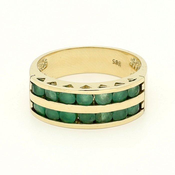 Ring - 14 karaat Geel goud, Sieraden, Tassen en Uiterlijk, Ringen