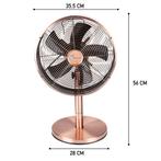 Tafelventilator 30cm 230V Rosé (Airco-Ventilator), Witgoed en Apparatuur, Airco's, Verzenden, Nieuw