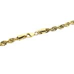 Gouden gedraaide schakel ketting | 67,5 cm (gouden ketting), Ophalen of Verzenden, Gebruikt, Overige kleuren, Goud