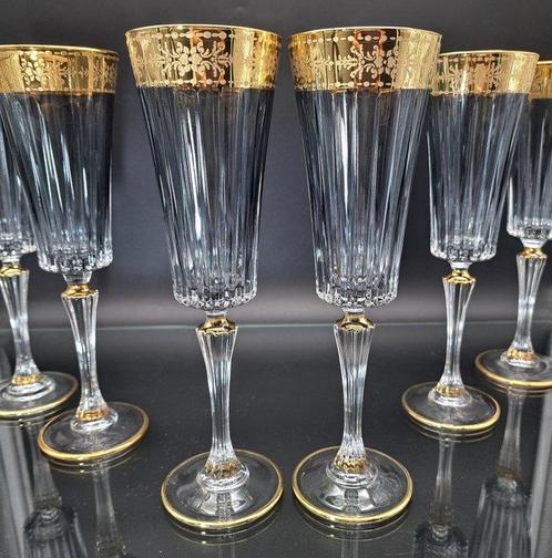 Artemisia - Champagne fluitje (6) - Kristal, Antiek en Kunst, Antiek | Meubels | Tafels