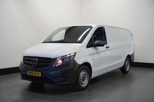 Zakelijke Lease |  Mercedes-Benz Vito 116 CDI Lang - EURO 6, Auto's, Mercedes-Benz, Dealer onderhouden, Lease, Zwart, Handgeschakeld