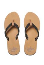 Reef Slippers Cushion Sands RF0A3YOWBTA Zwart / Bruin-41, Kleding | Dames, Schoenen, Verzenden, Nieuw, Zwart