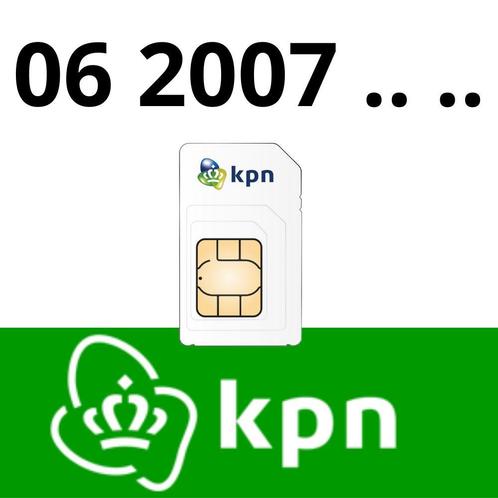 Geboren in 2007 - Keuze uit meer dan 50 mooie 06 nummers, Telecommunicatie, Prepaidkaarten en Simkaarten, Prepaidkaart, Nieuw