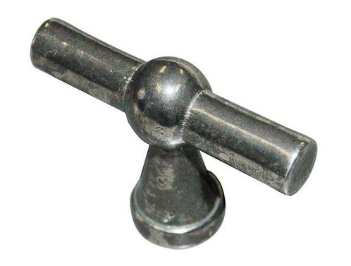 Knop T-model Oud Zilver 45 mm, Doe-het-zelf en Verbouw, Hang- en Sluitwerk, Nieuw, Ophalen of Verzenden