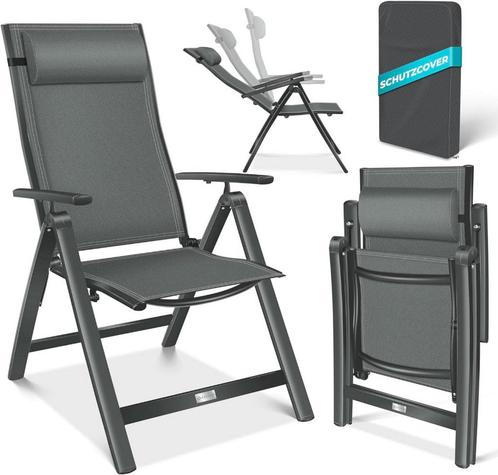 KESSER® Tuinstoel met Armleuningen | Opklapbare Aluminium Li, Tuin en Terras, Tuinmeubel-accessoires, Nieuw, Verzenden