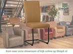Leren eetkamerstoel Dry - Toledo Camel (bruin) - Sledepoot, Huis en Inrichting, Stoelen, Bruin, Nieuw, Leer, Ophalen of Verzenden