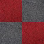 40 x Tapijttegels - Kleur: Zwart en Rood - 50x50cm 10m2 -, Huis en Inrichting, Stoffering | Tapijten en Kleden, Verzenden, Nieuw