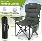 TRESKO® Campingstoel - Visstoel - Vouwstoel - Groen, Verzenden, Zo goed als nieuw