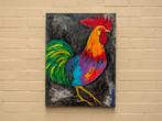 Kleurrijke haan (Schilderijen, Sfeer & Stijl), Ophalen of Verzenden, Nieuw