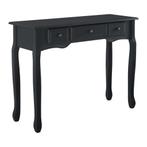 Console tafel sidetafel met 3 lades landelijk 100x35x78 cm z