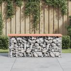 vidaXL Tuinbank schanskorfontwerp 103x31,5x42 cm massief, Tuin en Terras, Verzenden, Nieuw