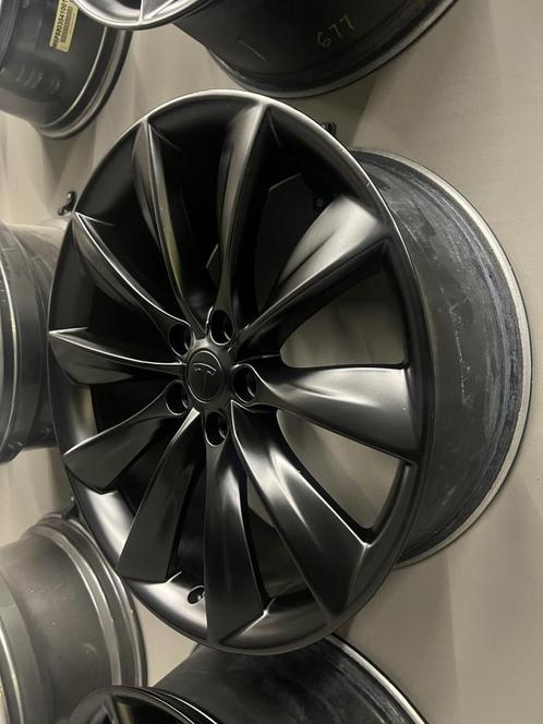 Originele Tesla Model S | X 21 Turbine Velgen breedset, Auto-onderdelen, Banden en Velgen, 21 inch, Zomerbanden, 245 mm, Personenwagen