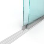 Schuifloket op maat - 2 panelen, 2 sporen - Gehard glas 6 mm, Doe-het-zelf en Verbouw, Glas en Ramen, Nieuw, Ophalen of Verzenden
