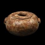 Oud-Egyptisch Steen Globulaire vaas, Oor-type.