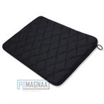 Laptop sleeve met ruitjes  14,6 inch zwart, Computers en Software, Ophalen of Verzenden, Nieuw, PCM Neutraal