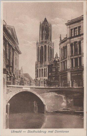 UTRECHT - Stadhuisbrug met Domtoren, Verzamelen, Ansichtkaarten | Nederland, Verzenden