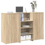 vidaXL Receptiebalie 155x50x103,5 cm bewerkt hout sonoma, Huis en Inrichting, Verzenden, Nieuw