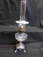 Olielamp - Zinklegering - Olielamp art nouveau, Antiek en Kunst, Curiosa en Brocante