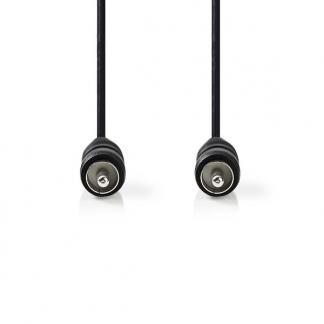 Digitaal Coaxiaal (SPDIF) kabel | Nedis | 2 meter (Zwart), Audio, Tv en Foto, Audiokabels en Televisiekabels, Nieuw, Verzenden