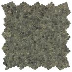 Mozaïektegel Kiesel Mini Zwart Natuursteen Mat 30x30x0,8 cm