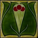 Jugendstil Tegel - Wessels Wandplattenfabrik - Art Nouveau, Antiek en Kunst