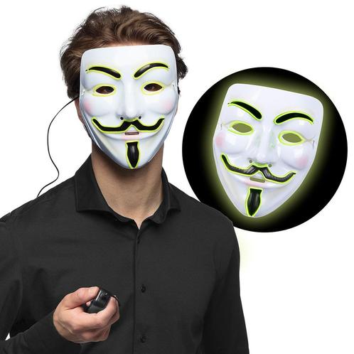 Masker Led Protest, Hobby en Vrije tijd, Feestartikelen, Nieuw, Verzenden