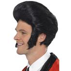 Heren Elvis pruik zwart - Herenpruiken, Hobby en Vrije tijd, Feestartikelen, Verzenden, Nieuw