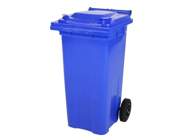 Vuilcontainer 120 liter 2-wiel blauw, Zakelijke goederen, Kantoor en Winkelinrichting | Magazijn, Stelling en Opslag, Ophalen of Verzenden